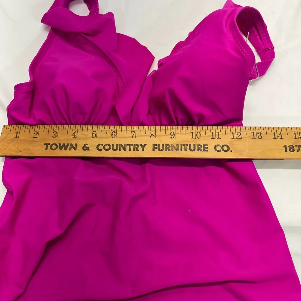 DKNY Hot Pink Swim top - Picture 8 of 10
